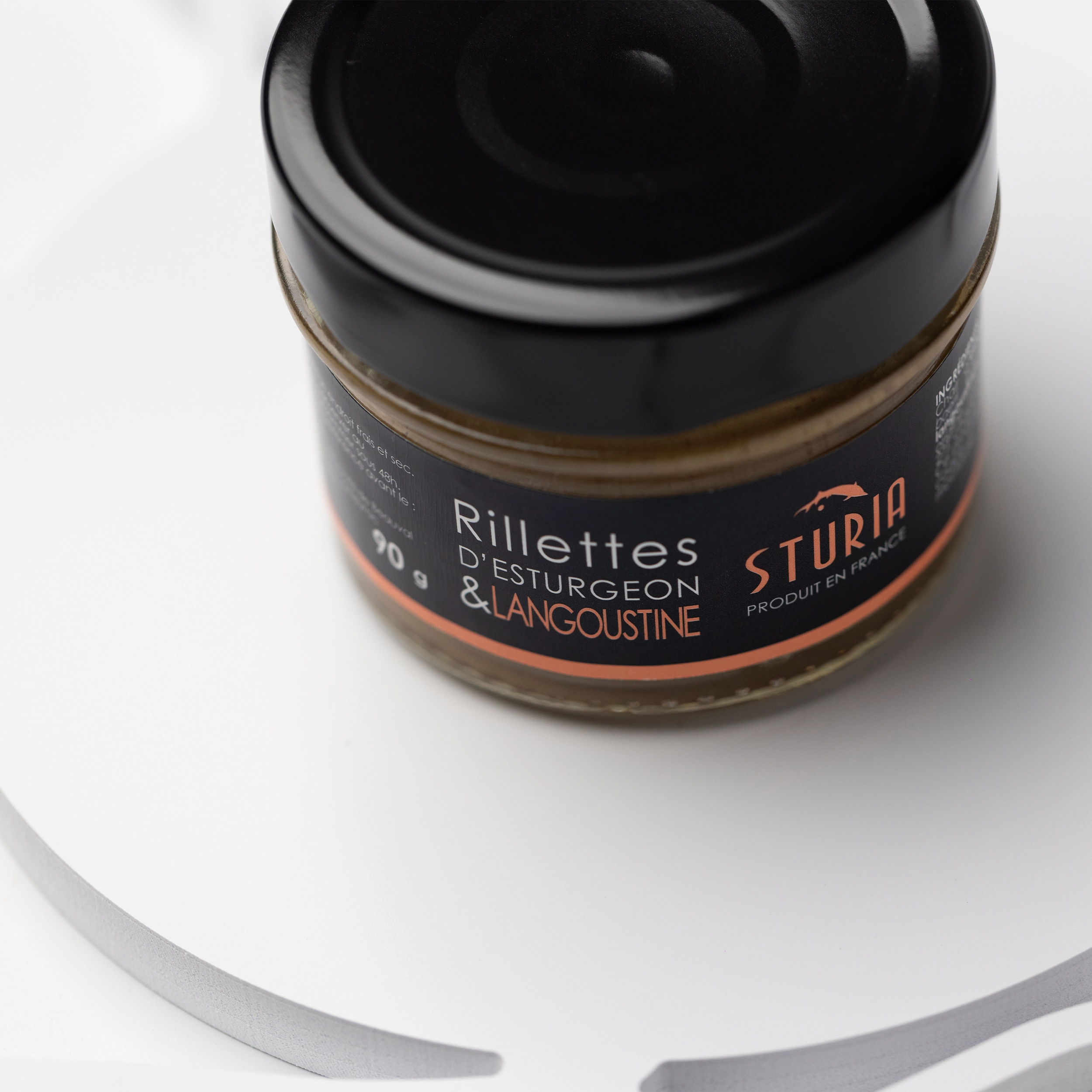 Rillettes d'esturgeon à la langoustine