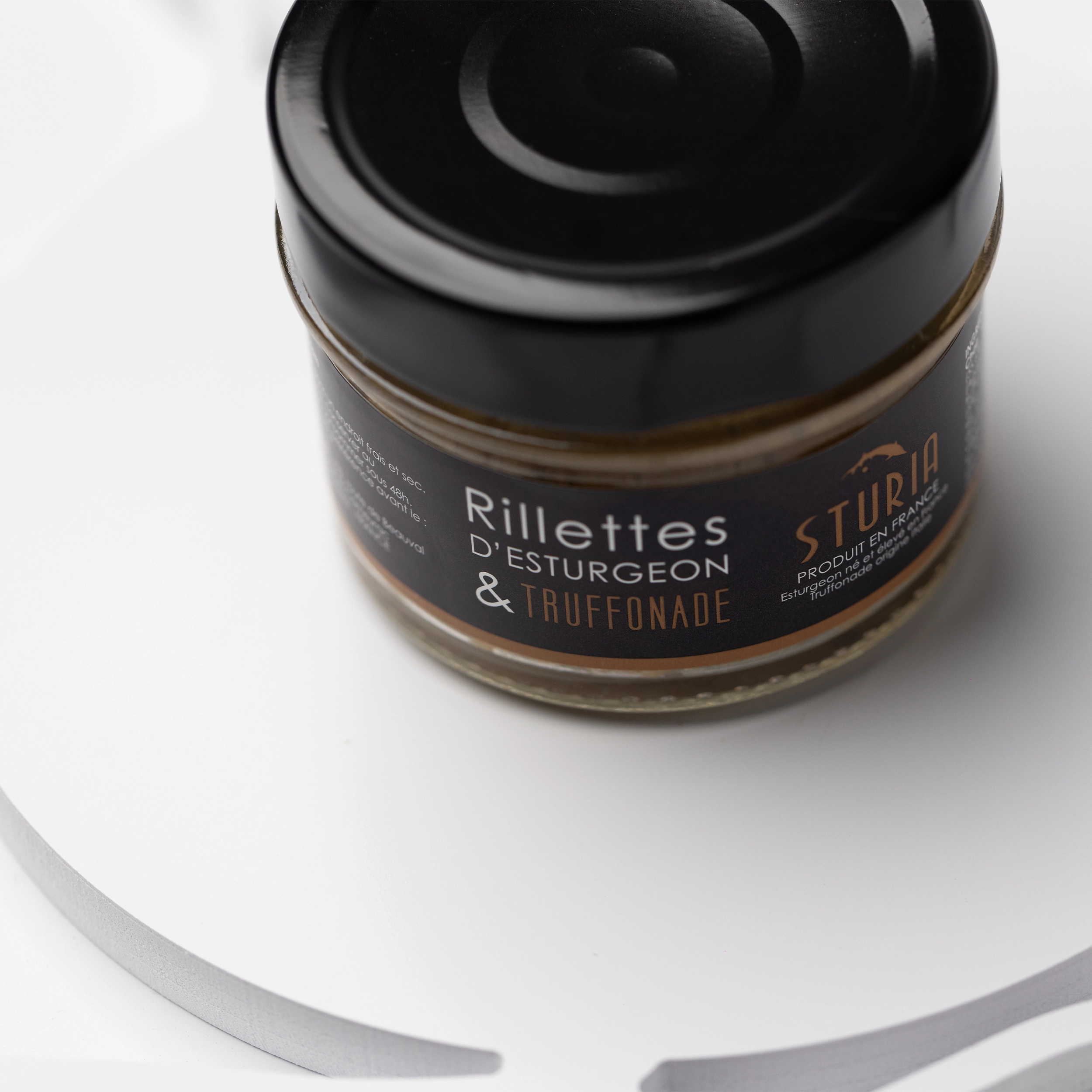 Rillettes d'esturgeon à la truffonade
